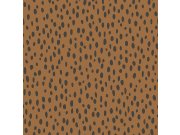 Tapety Yara - Tapeta hnědá s nepravidelnými černými ovály 139257 Tapeta hnědá s nepravidelnými černými ovály 139257