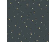 Tapety Yara - Šedomodrá tapeta se zlatými hvězdičkami 139261 Šedomodrá tapeta se zlatými hvězdičkami 139261