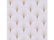 Tapeta na zeď, Art deco, fialovo-zlatá, Bloom, Esta Home Tapety Yara