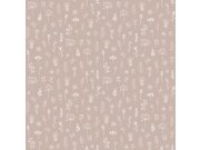 Starorůžová tapeta na zeď