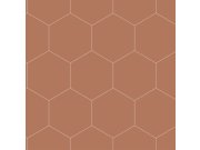 Geometrická tapeta na zeď, hnědá, Bloom, Esta Home Tapety Yara