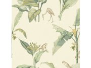 Krémová tapeta na zeď