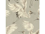 Tapety Yara - Šedozelená tapeta na zeď Šedozelená tapeta na zeď