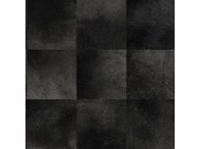 Tapeta, čtvercový vzor imitace černé kožešiny, Luxury Skins, Origin