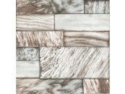 Tapety Yara - Tapeta, imitace šedobéžováho kamenného obkladu, Matières - Stone, Origin Tapeta, imitace šedobéžováho kamenného obkladu, Matières - Stone, Origin