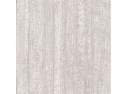 Šedokrémová tapeta Dřevo