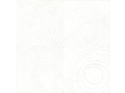 Tapeta bílá, imitace dřeva s letokruhy, Matières - Wood, Origin Tapety Yara