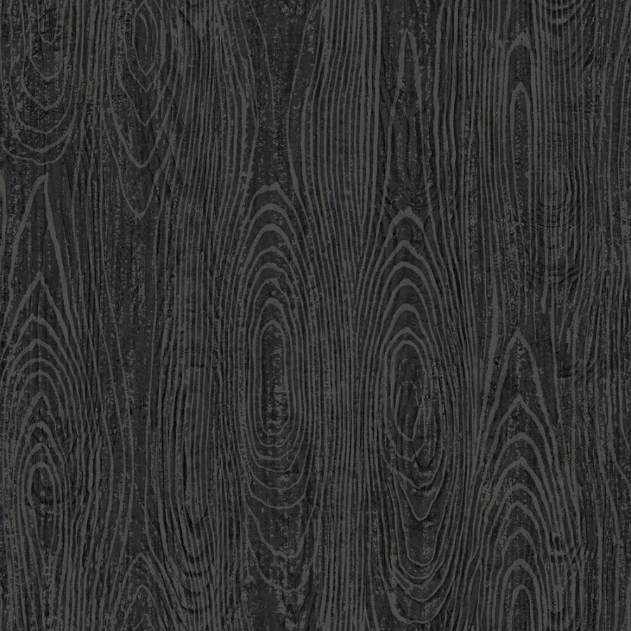 Černá pololesklá tapeta na zeď - Tapety Yara