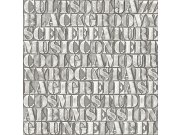 Tapety Yara - Šedozelená metalická tapeta Šedozelená metalická tapeta