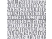 Tapety Yara - Šedostříbrná metalická tapeta Šedostříbrná metalická tapeta