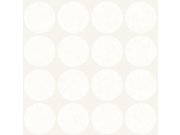 Tapeta na zeď, matné puntíky na metalickám podkladu, Matières - Metal, Origin