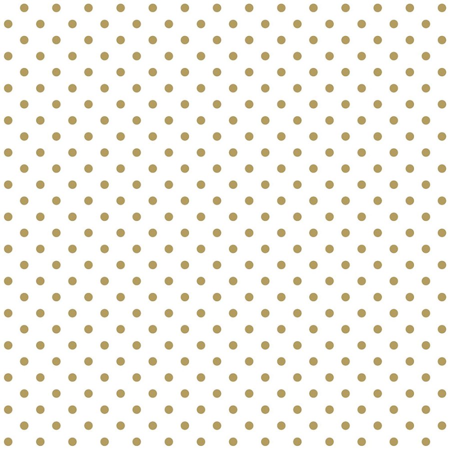 Tapety Yara - Bílá tapeta se zlatými puntíky 139113 Bílá tapeta se zlatými puntíky 139113 - Tapety Yara