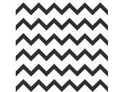 Tapeta na zeď, černobílý cikcak vzor, Black & White, Esta Tapety Yara