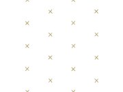 Tapety Yara - Bílá tapeta se zlatými křížky 139129 Bílá tapeta se zlatými křížky 139129