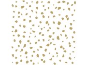 Bílá tapeta, nepravidelná zlaté tvary, Black & White, Esta