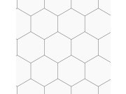 Tapety Yara - Geometrická tapeta na zeď, bílo-černá, Bloom, Esta Home Geometrická tapeta na zeď, bílo-černá, Bloom, Esta Home