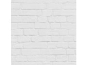 Šedo-bílá Tapeta cihly