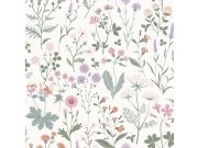 Tapety Yara - Bílá tapeta na zeď Bílá tapeta na zeď