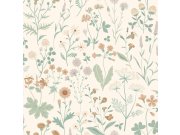 Krémová tapeta na zeď