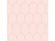 Růžová geometrická Tapeta 139201