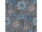 Tapety Yara - Šedá květinová tapeta na zeď Šedá květinová tapeta na zeď