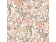 Tapety Yara - Béžová květinová tapeta na zeď Béžová květinová tapeta na zeď