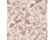 Růžová květinová tapeta na zeď, Vintage Flowers, Esta Home Tapety Yara