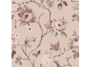 Tapety Yara - Růžová květinová tapeta na zeď Růžová květinová tapeta na zeď