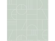 Tapety Yara - Zelená tapeta na zeď Zelená tapeta na zeď