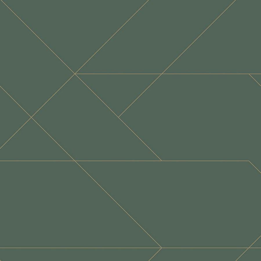 Tapety Yara - Zelená tapeta se zlatými liniemi 139212 Zelená tapeta se zlatými liniemi 139212 - Tapety Yara