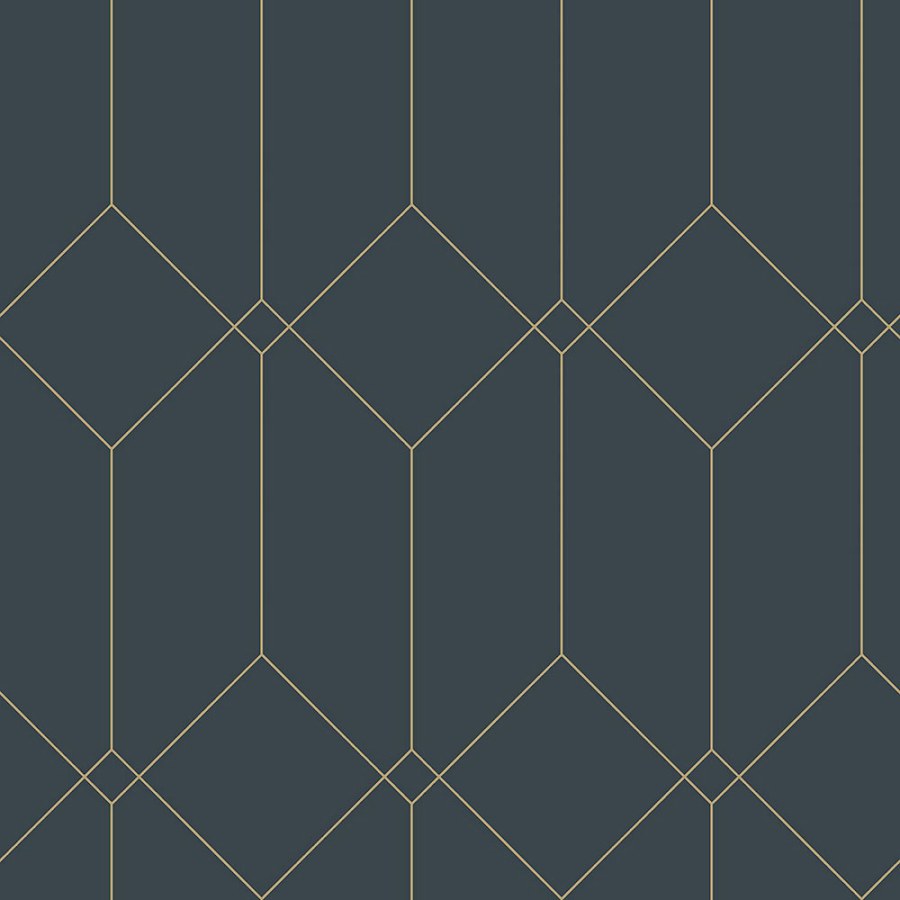 Tapety Yara - Tmavě modrá geometrická tapeta Tmavě modrá geometrická tapeta - Tapety Yara