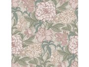 Tapety Yara - Šedá květinová tapeta na zeď Šedá květinová tapeta na zeď