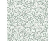 Tapety Yara - Zelená květinová tapeta na zeď Zelená květinová tapeta na zeď