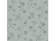 Zelená květinová tapeta na zeď, Vintage Flowers, Esta Home Tapety Yara