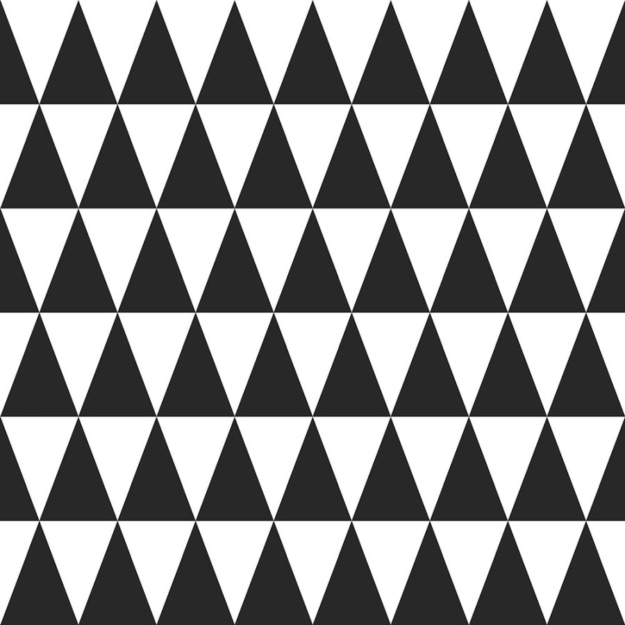 Tapety Yara - Tapeta s čenými a bílými trojúhelníky 128845 Tapeta s čenými a bílými trojúhelníky 128845 - Tapety Yara