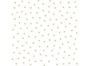 Tapety Yara - Bílá tapeta se zlatými puntíky 138937 Bílá tapeta se zlatými puntíky 138937