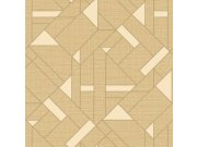 Tapety Yara - Béžová geometrická tapeta na zeď Béžová geometrická tapeta na zeď