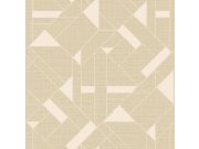 Tapety Yara - Krémová geometrická tapeta na zeď Krémová geometrická tapeta na zeď