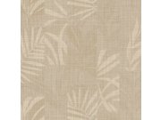 Tapety Yara - Šedo-béžová tapeta s listy Šedo-béžová tapeta s listy