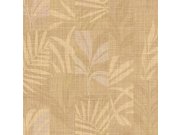 Tapety Yara - Hnědo-béžová tapeta s listy Hnědo-béžová tapeta s listy