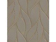 Tapety Yara - Hnědo-zlatá tapeta na zeď Hnědo-zlatá tapeta na zeď