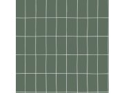 Zelená geometrická tapeta na zeď