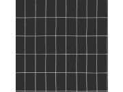 Tapety Yara - Černá geometrická tapeta na zeď Černá geometrická tapeta na zeď