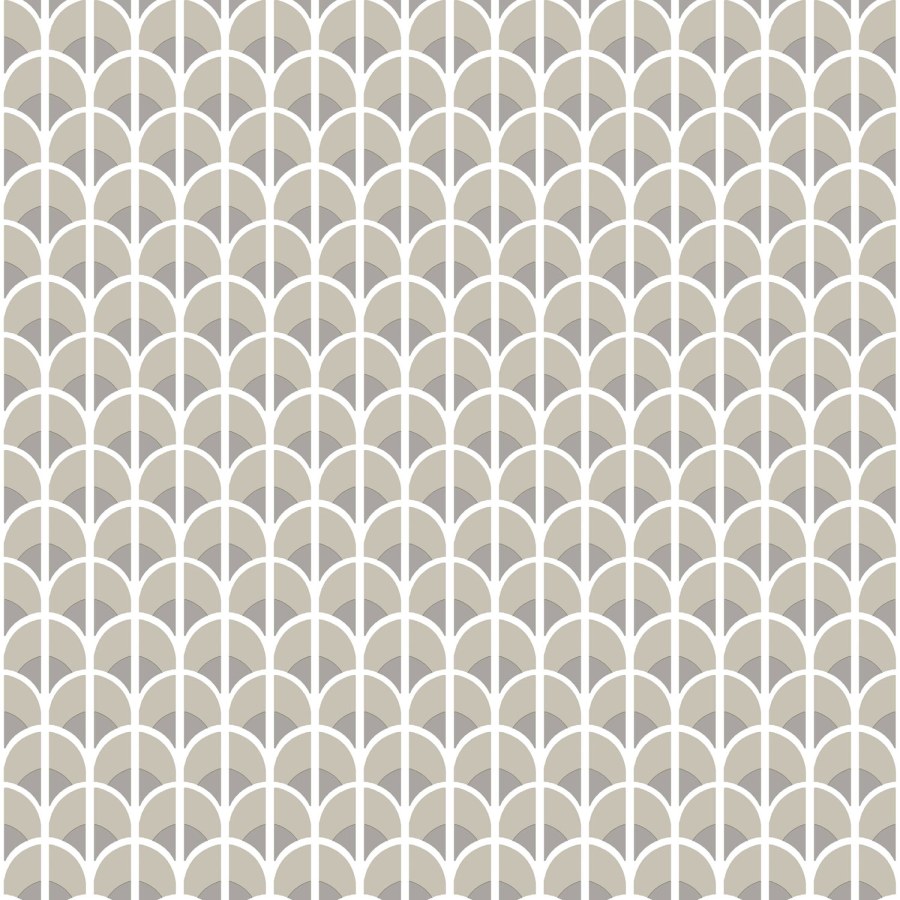 Tapety Yara - Béžovo-šedá geometrická tapeta na zeď Béžovo-šedá geometrická tapeta na zeď - Tapety Yara