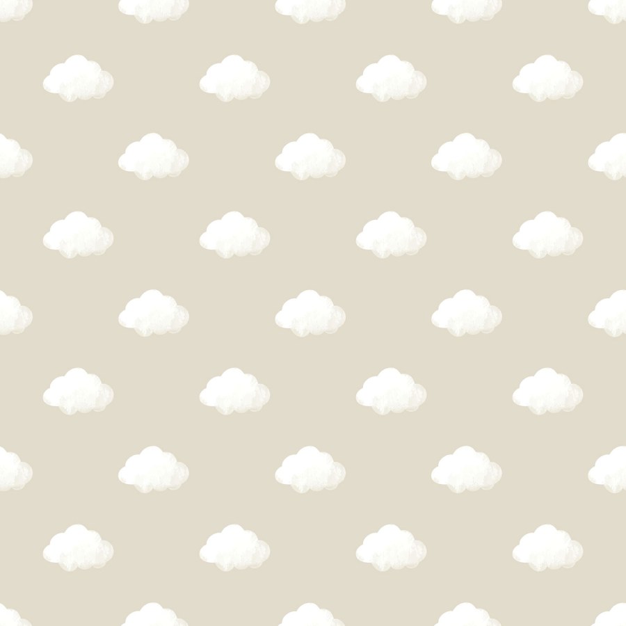Béžová tapeta s mráčky Béžová tapeta s mráčky