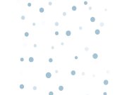 Modro-bílá tapeta s puntíky