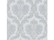 Tapety Yara - Šedo-modrá tapeta na zeď Šedo-modrá tapeta na zeď