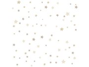 Tapeta s hnědými a béžovými hvězdičkami