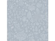 Tapety Yara - Modrá tapeta na zeď Modrá tapeta na zeď