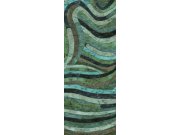 Geometrická obrazová tapeta na zeď, zelená, Rock, Masureel